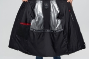 Зимняя куртка  WladiMir 5551 чёрная длинная